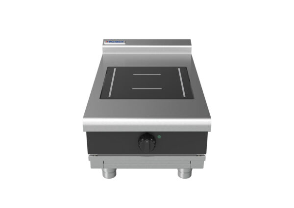Waldorf BOLD 8100 Series INLB8100F-B-BLK 450mm Single Full Area Induction Benchtop Cooktop with Low Height Splashback in Black