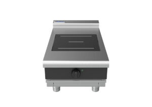 Waldorf BOLD 8100 Series INLB8100R3-B-BLK 450mm Single Round Induction Benchtop Cooktop with Low Height Splashback in Black