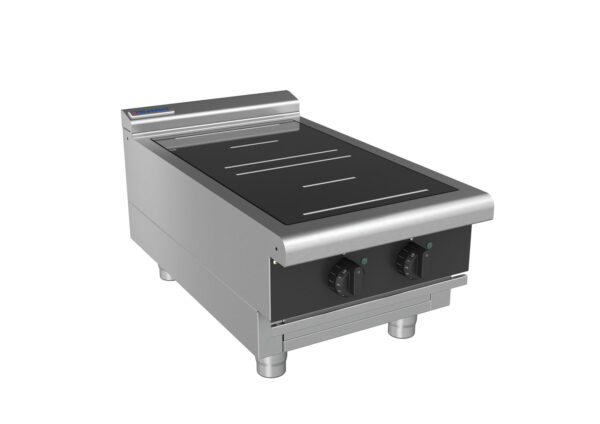 Waldorf BOLD 8200 Series INLB8200R3-B-BLK 450mm Two Round Induction Benchtop Cooktop with Low Height Splashback in Black - Image 2