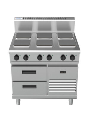 Waldorf 8600 Series RN8600SE-RB 900mm Electric Cooktop on Refrigerated Base with Sealed Hobs