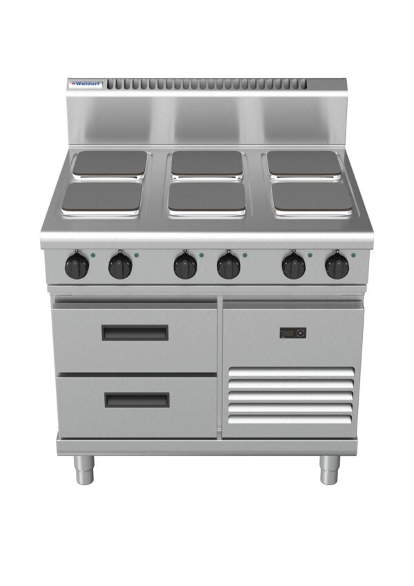 Waldorf 8600 Series RN8600SE-RB 900mm Electric Cooktop on Refrigerated Base with Sealed Hobs