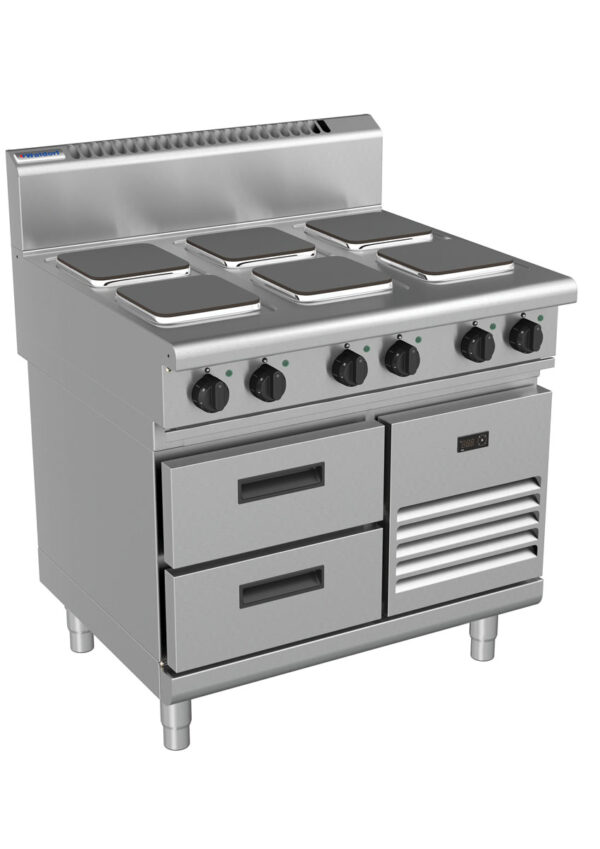 Waldorf 8600 Series RN8600SE-RB 900mm Electric Cooktop on Refrigerated Base with Sealed Hobs - Image 2