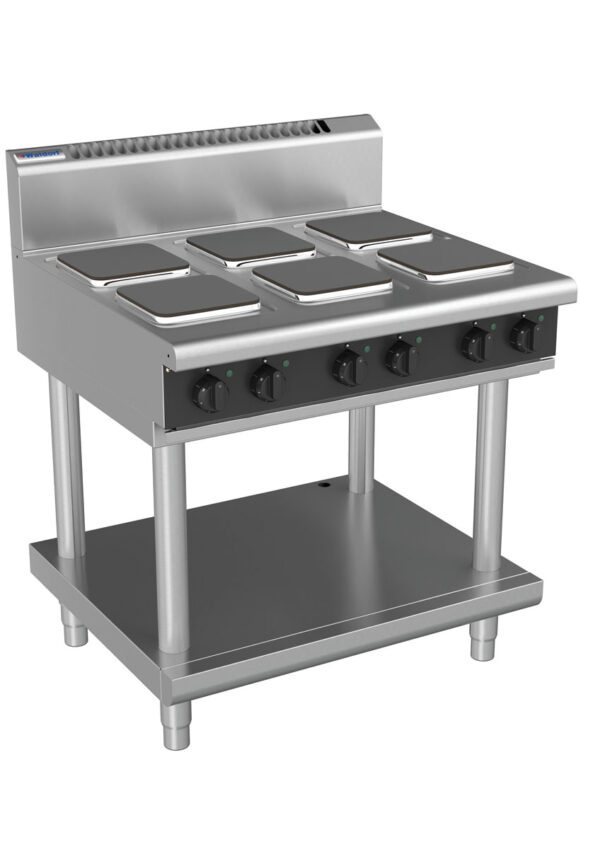 Waldorf BOLD 8600 Series RNB8600SE-LS-BLK 900mm Electric Cooktop on Leg Stand with Sealed Hobs in Black - Image 2