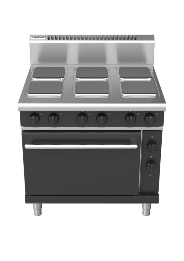 Waldorf BOLD 8610 Series RNB8610SEC 900mm Electric Cooktop on 2/1 Convection Oven with Sealed Hobs in Black