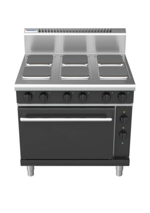 Waldorf BOLD 8610 Series RNB8610SE 900mm Electric Cooktop on 2/1 Static Oven with Sealed Hobs in Black