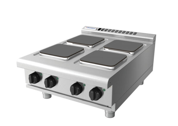 Waldorf 8400 Series RNL8400SE-B 600mm Electric Benchtop Cooktop with Sealed Hobs and Low Height Splashback - Image 3