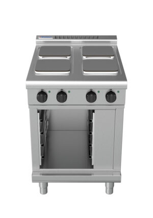 Waldorf 8400 Series RNL8400SE-CB 600mm Electric Cooktop on Cabinet Base with Sealed Hobs and Low Height Splashback