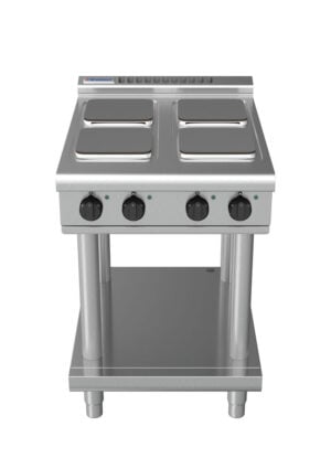 Waldorf 8400 Series RNL8400SE-LS 600mm Electric Cooktop on Leg Stand with Sealed Hobs and Low Height Splashback