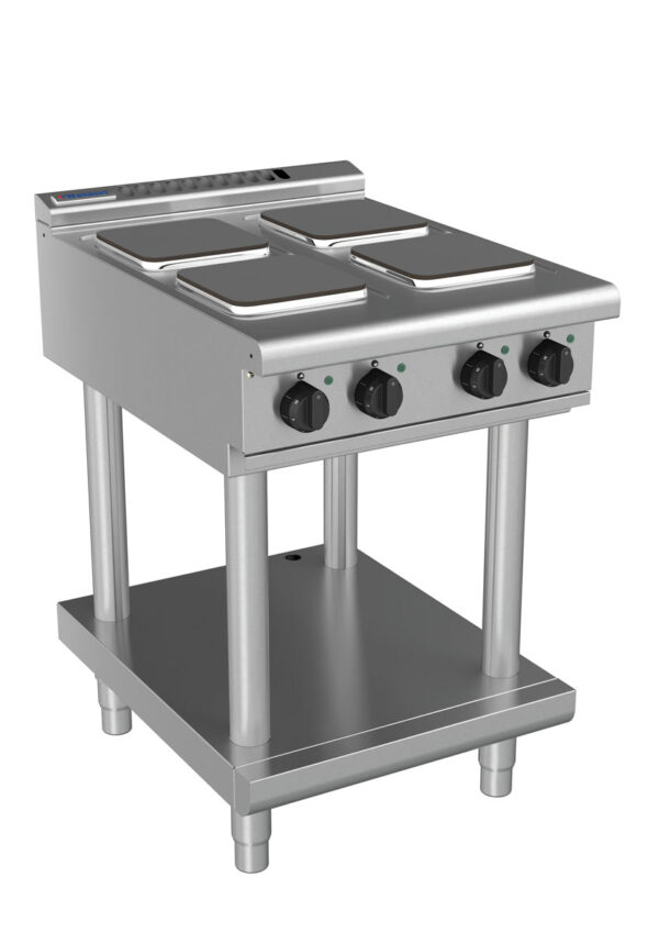 Waldorf 8400 Series RNL8400SE-LS 600mm Electric Cooktop on Leg Stand with Sealed Hobs and Low Height Splashback - Image 2