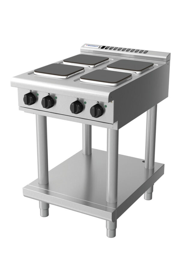 Waldorf 8400 Series RNL8400SE-LS 600mm Electric Cooktop on Leg Stand with Sealed Hobs and Low Height Splashback - Image 3