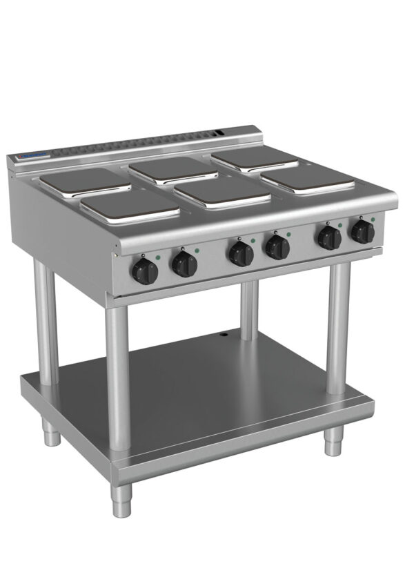 Waldorf 8600 Series RNL8600SE-LS 900mm Electric Cooktop on Leg Stand with Sealed Hobs and Low Height Splashback - Image 2