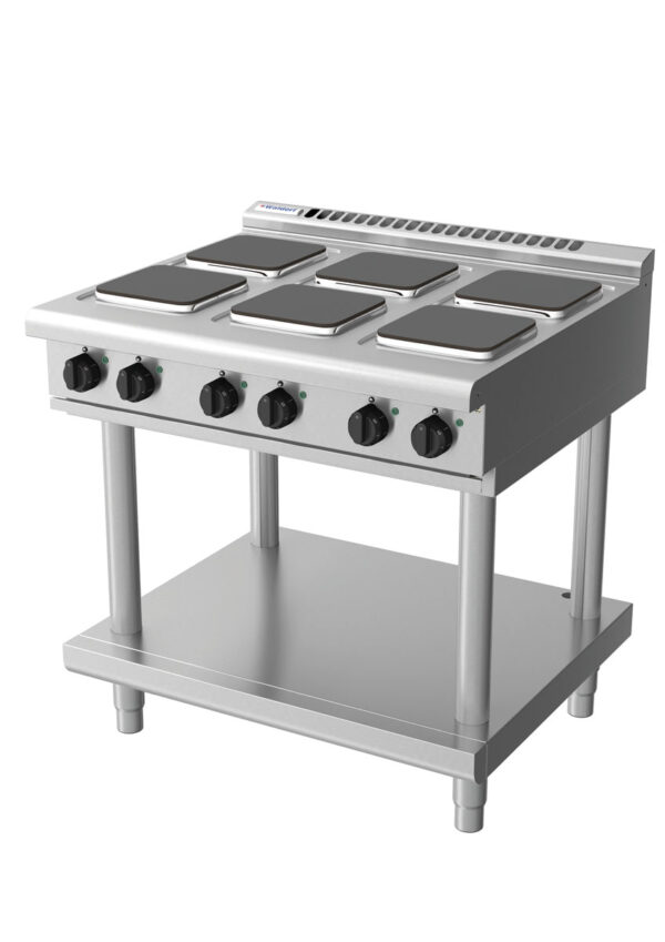 Waldorf 8600 Series RNL8600SE-LS 900mm Electric Cooktop on Leg Stand with Sealed Hobs and Low Height Splashback - Image 3