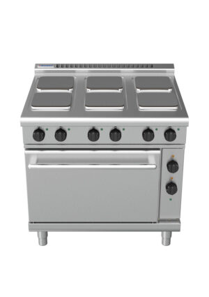 Waldorf 8610 Series RNL8610SEC 900mm Electric Cooktop on 2/1 Convection Oven with Sealed Hobs and Low Height Splashback