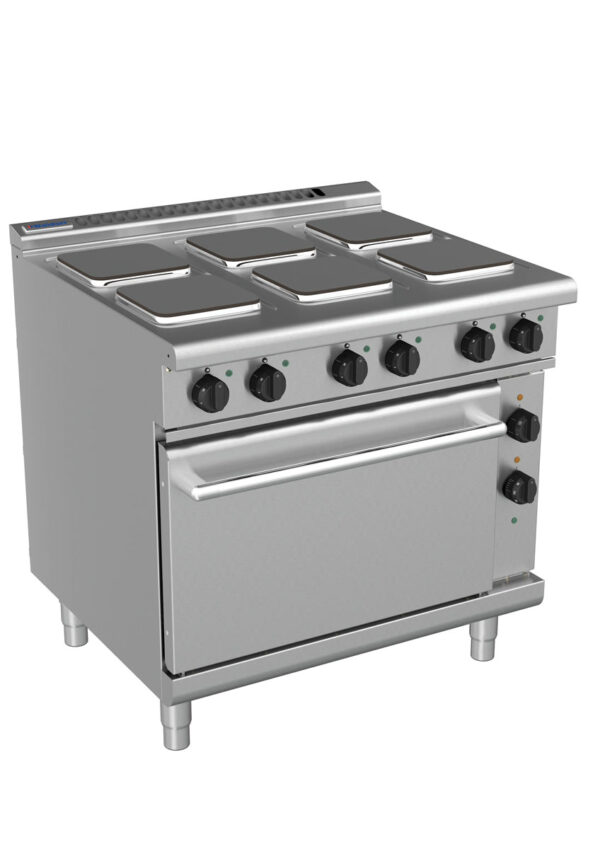 Waldorf 8610 Series RNL8610SEC 900mm Electric Cooktop on 2/1 Convection Oven with Sealed Hobs and Low Height Splashback - Image 2