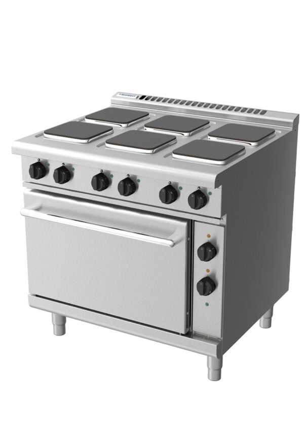 Waldorf 8610 Series RNL8610SEC 900mm Electric Cooktop on 2/1 Convection Oven with Sealed Hobs and Low Height Splashback - Image 3