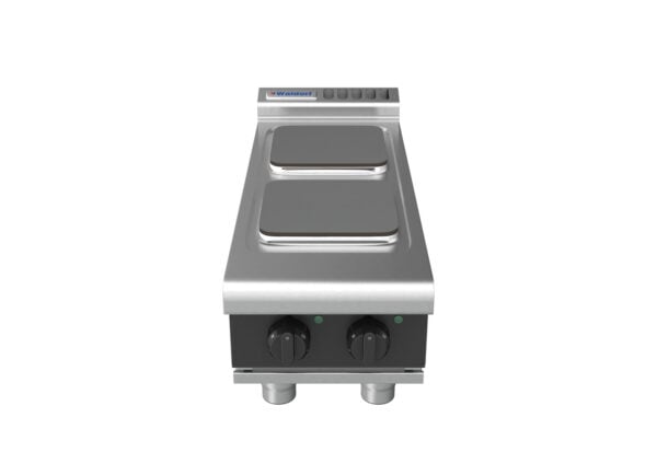 Waldorf BOLD 8200 Series RNLB8200SE-B-BLK 300mm Electric Benchtop Cooktop with Sealed Hobs and Low Height Splashback in Black
