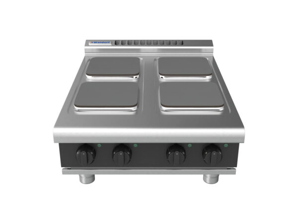 Waldorf BOLD 8400 Series RNLB8400SE-B-BLK 600mm Electric Benchtop Cooktop with Sealed Hobs and Low Height Splashback in Black