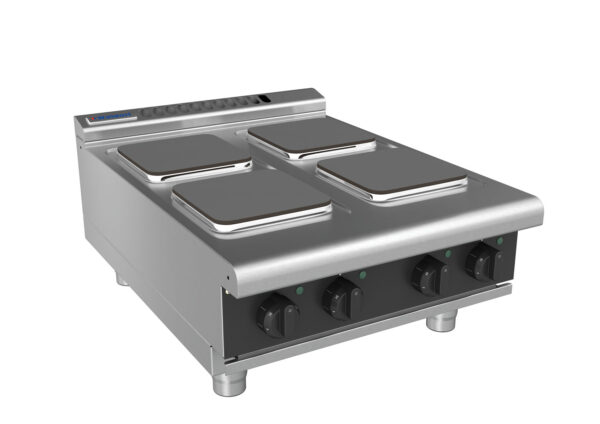 Waldorf BOLD 8400 Series RNLB8400SE-B-BLK 600mm Electric Benchtop Cooktop with Sealed Hobs and Low Height Splashback in Black - Image 2