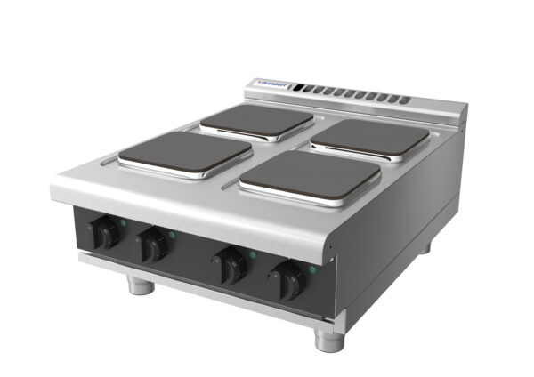 Waldorf BOLD 8400 Series RNLB8400SE-B-BLK 600mm Electric Benchtop Cooktop with Sealed Hobs and Low Height Splashback in Black - Image 3