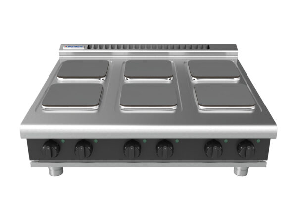 Waldorf BOLD 8600 Series RNLB8600SE-B-BLK 900mm Electric Benchtop Cooktop with Sealed Hobs and Low Height Splashback in Black