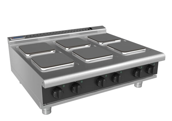 Waldorf BOLD 8600 Series RNLB8600SE-B-BLK 900mm Electric Benchtop Cooktop with Sealed Hobs and Low Height Splashback in Black - Image 2