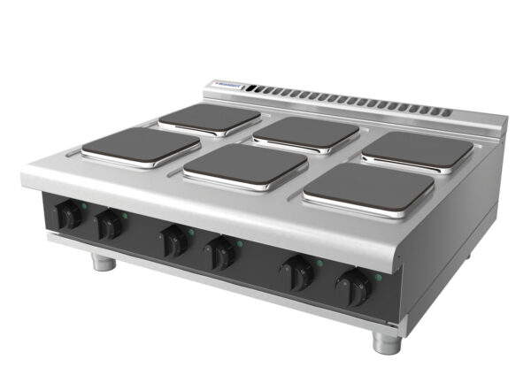 Waldorf BOLD 8600 Series RNLB8600SE-B-BLK 900mm Electric Benchtop Cooktop with Sealed Hobs and Low Height Splashback in Black - Image 3