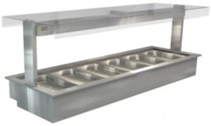 Cossiga LSBM6-FT 6 x 1/1 GN Heated Bain Marie Buffet Display