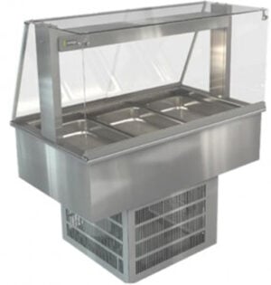 Cossiga LSRF3-FS 3 x 1/1GN Drop In Refrigerated Cold Well