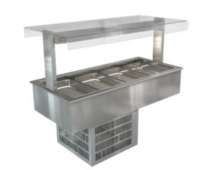 Cossiga LSRF4-FT 4 x 1/1GN Refrigerated Cold Well with Flat Top