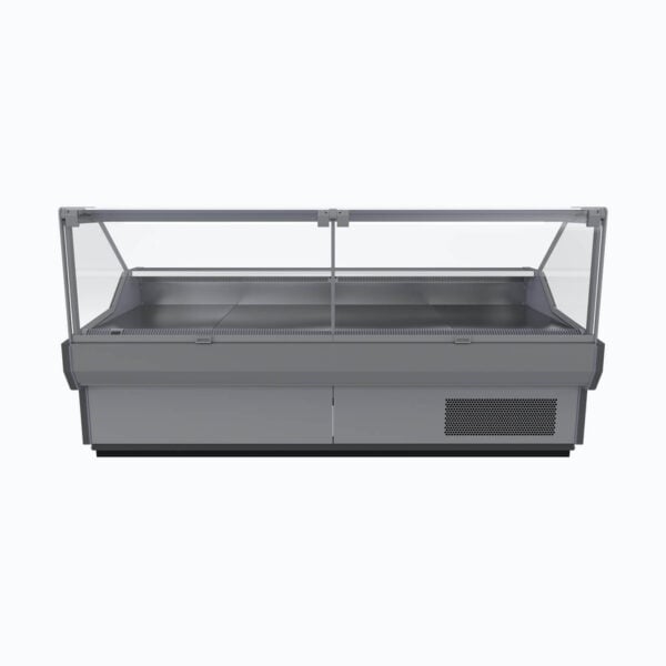 Bromic DD1250SG-NR 1330mm Square Glass Deli Display.