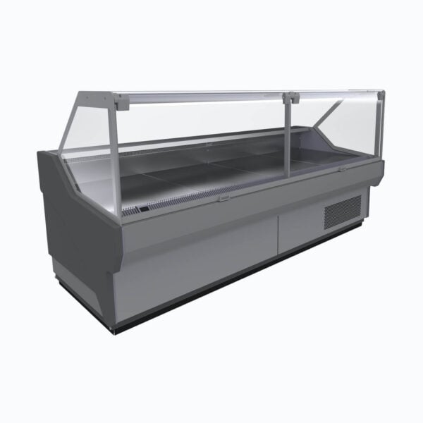 Bromic DD1875SG-NR 1955mm Square Glass Deli Display - Image 5