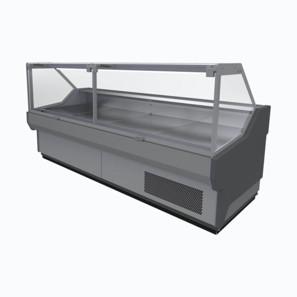 Bromic DD2500SG-NR 2580mm Square Glass Deli Display - Image 6