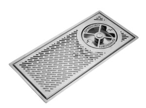 Espresso Bits SS 400 x 180mm Jug Rinser with 10mm Flange Lip.