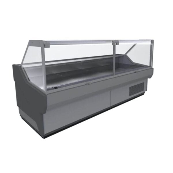 Bromic DD1250SG-NR 1330mm Square Glass Deli Display. - Image 2