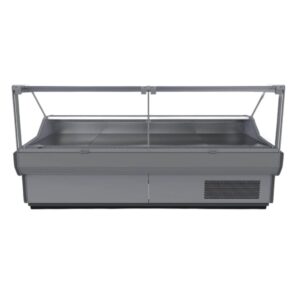 Bromic DD1250SG-NR 1330mm Square Glass Deli Display.