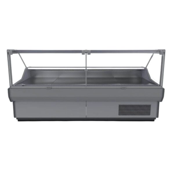 Bromic DD1250SG-NR 1330mm Square Glass Deli Display.
