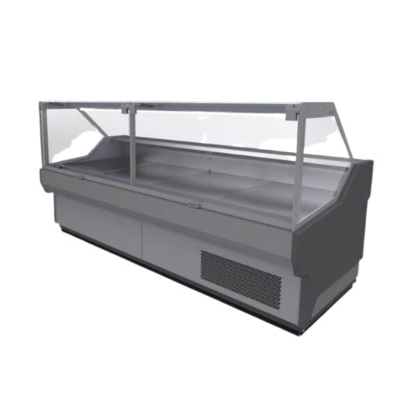 Bromic DD1875SG-NR 1955mm Square Glass Deli Display - Image 3