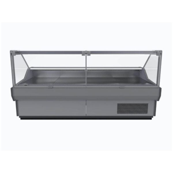 Bromic DD2500SG-NR 2580mm Square Glass Deli Display