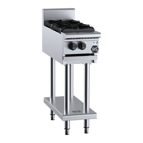 B+S BT-SB2 2 Burner Boiling Top on Stand (LPG Gas)