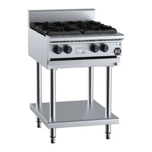 B+S BT-SB4 Four Burner Boiling Top on Leg Stand (NAT Gas)