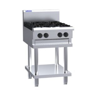 Luus CS-2B3C 600mm Cooktop with 2 Open Burners and 300mm Chargrill (LPG Gas)
