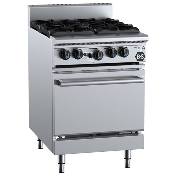 B&S OV-SB4-LPG 4 Burner Oven (LPG Gas)