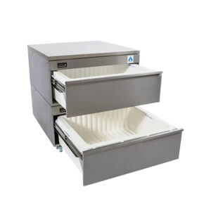 Adande VCR2.CW Double Variable Temperature Refrigerated Drawer. w/ Worktop