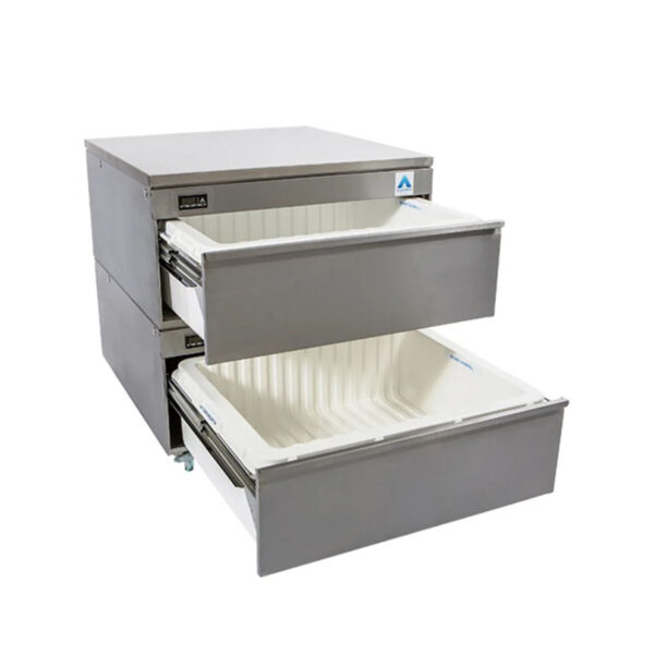 Adande VCR2.CW Double Variable Temperature Refrigerated Drawer. w/ Worktop