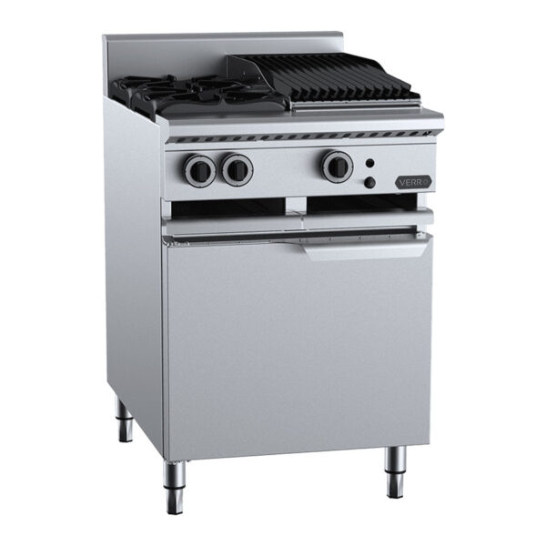 Verro VBT-SB2-CBR3 Combination 2 Burner and Char Broiler (NG)