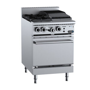Verro VOV-SB2-CBR3 Gas Combination 2 Burner and Char Broiler Oven Range (NAT Gas)