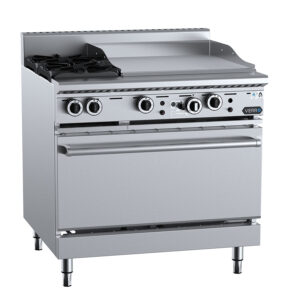Verro VOV-SB2-GRP6 900mm Gas Combination Burner and Griddle on Static Oven (LPG Gas)