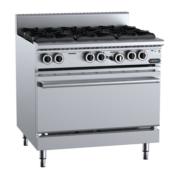 Verro VOV-SB6 Gas 6 Burner Oven Range (LPG Gas)