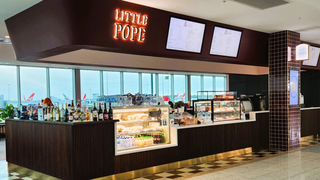Little Pope café, Melbourne Airport