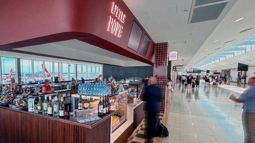 Little Pope café, Melbourne Airport